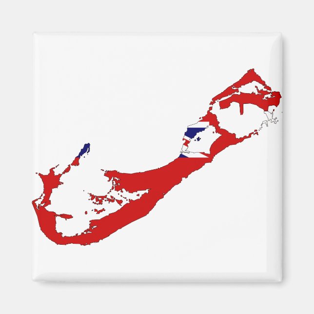 Imã Mapa das Bermudas BM (Frente)