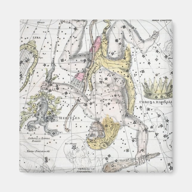 Imã Mapa das constelações - Placa VIII (Frente)