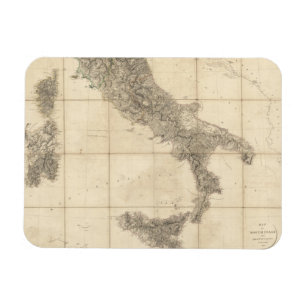 Ímã Mapa das costas sul-italianas e adjacentes