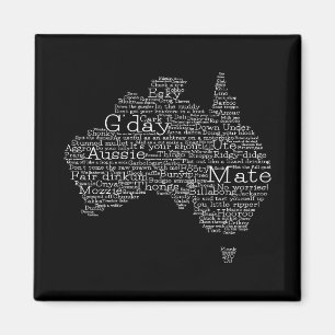 Imã Mapa das gírias australianas