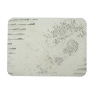 Ímã Mapa das ilhas de Scilly em Grâ Bretanha