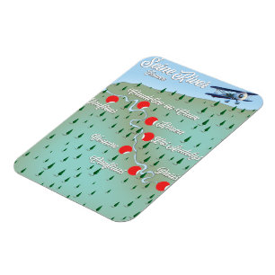 Ímã Mapa das instalações do rio Sena França