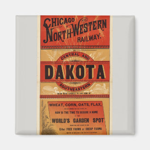 Imã Mapa das Linhas Ferroviárias de Chicago e Northwe