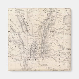 Imã Mapa das províncias de Cordova e San Luis