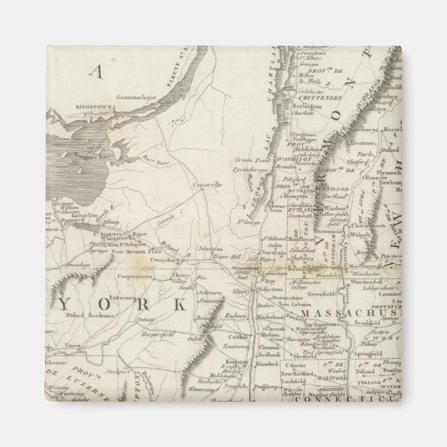 Imã Mapa das províncias dos Estados Unidos (Frente)