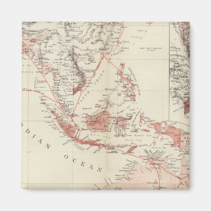 Imã Mapa de 3Sudeste Asiático & de Austrália norte