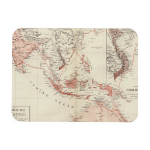 Ímã Mapa de 3Sudeste Asiático & de Austrália norte