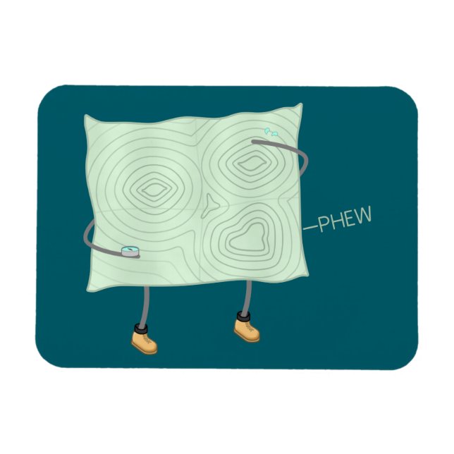 Ímã Mapa de alivios - (Horizontal)