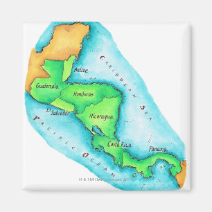 Imã Mapa de América Central