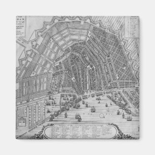 Imã Mapa de Amsterdão, 1662