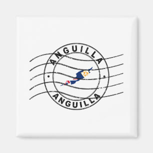 Imã Mapa de Anguilla, Cartaz do Passaporte Postal