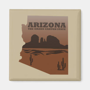 Imã Mapa de arizonas do Grand Canyon