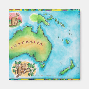 Imã Mapa de Austrália