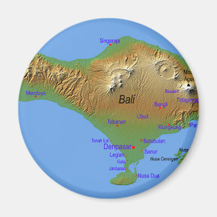Imã Mapa de Bali Holliday