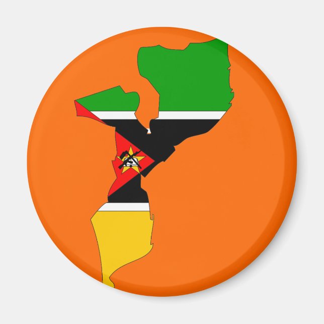 Imã Mapa de bandeira de Moçambique (Frente)