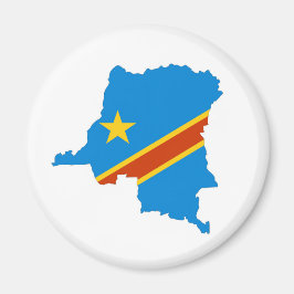 Imã mapa de bandeira do país do congo zaire