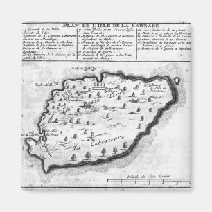 Imã Mapa de Barbados