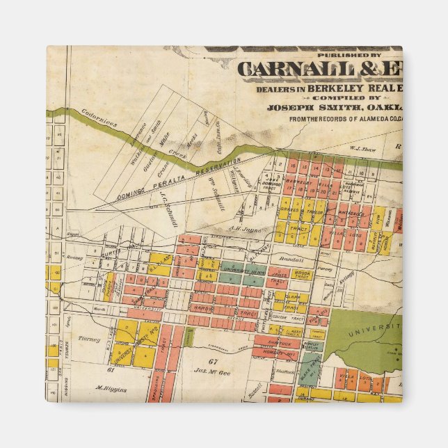 Imã Mapa de Berkeley (Frente)