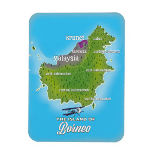 Ímã Mapa de Bornéu