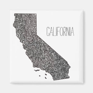 Imã Mapa de Califórnia