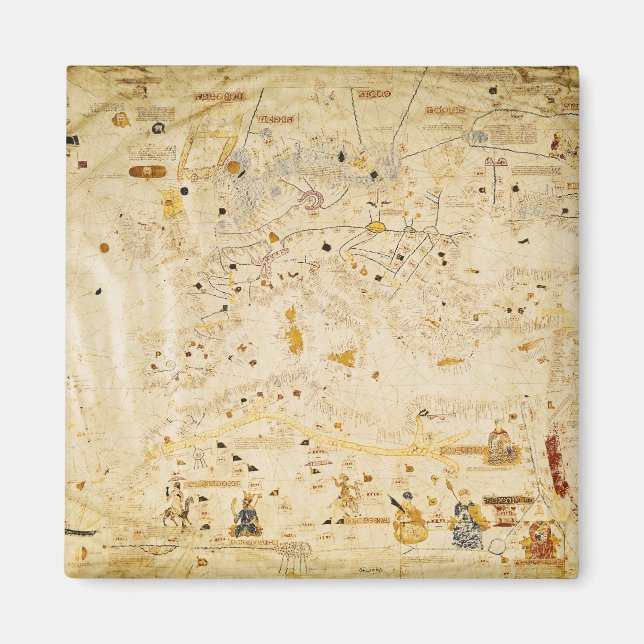 Imã Mapa de Carlos V, Mapa da Mecia (Frente)