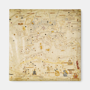 Imã Mapa de Charles V, mapa de Mecia