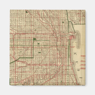 Imã Mapa de Chicago de Blanchard