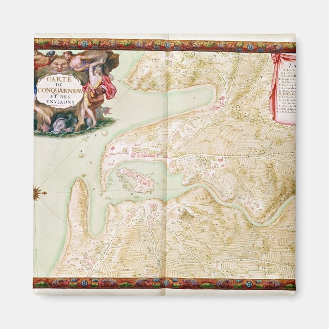 Imã Mapa de Concarneau (Frente)