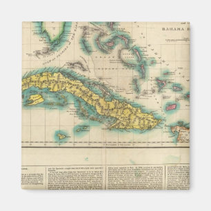Imã Mapa De Cuba E Das Ilhas Do Bahama