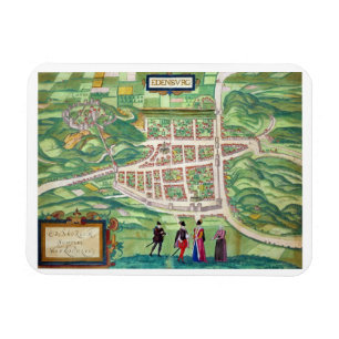 Ímã Mapa de Edimburgo, 'de Civitates Orbis Terrarum