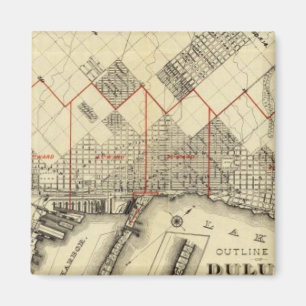 Imã Mapa de Estrutura de Tópicos de Duluth e Subúrbi