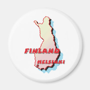Imã Mapa de Finlandia