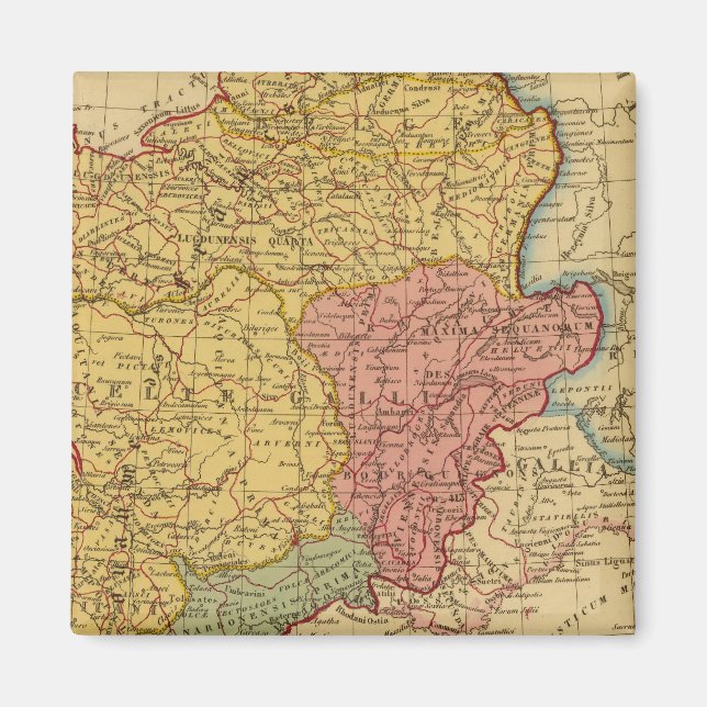 Imã Mapa de Gália (Frente)