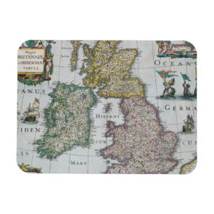 Ímã Mapa de Grâ Bretanha 1631