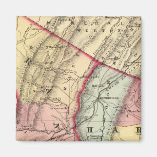 Imã Mapa de Grant, condados Hardy