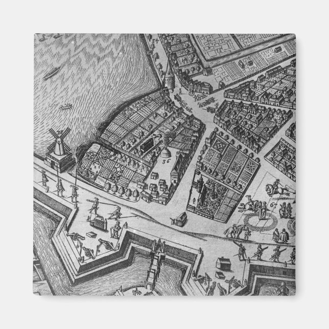 Imã Mapa de Hamburgo (Frente)