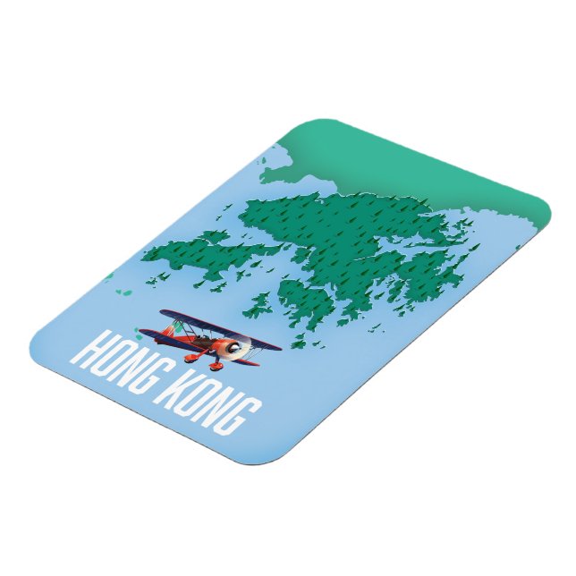 Ímã Mapa de Hong Kong (Left Side)