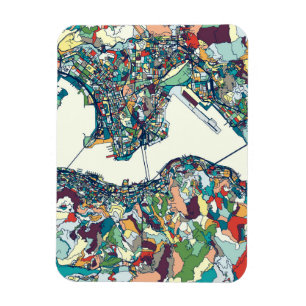 Ímã Mapa de Hong Kong, China