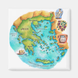 Imã Mapa de ilhas da piscina
