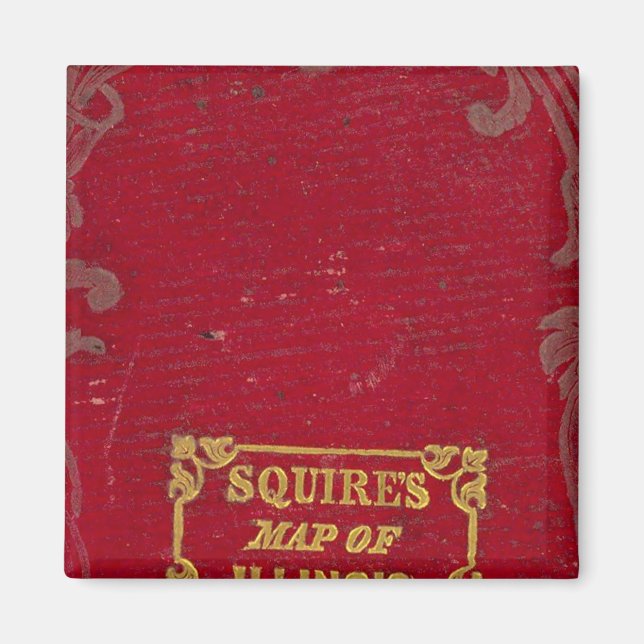 Imã Mapa de Illinois (Frente)