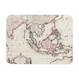 Ímã Mapa de India & das Índias do leste