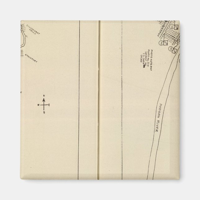 Imã Mapa de Índice Columbia County Rensselaer County N (Frente)
