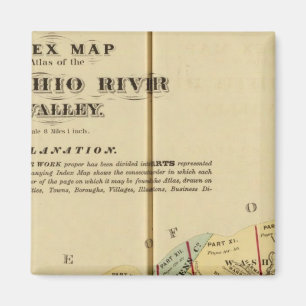 Imã Mapa de índice para Atlas do rio Upper Ohio
