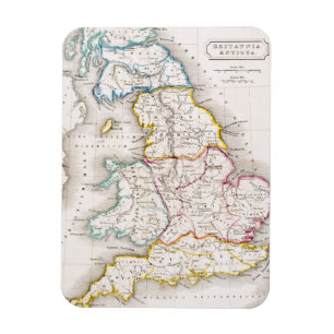 Ímã Mapa de Inglaterra Britannia Antiqua