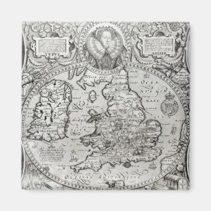 Imã Mapa de Inglaterra durante o reino de