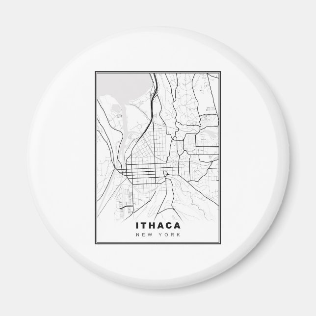 Imã Mapa de Ítaca (Frente)