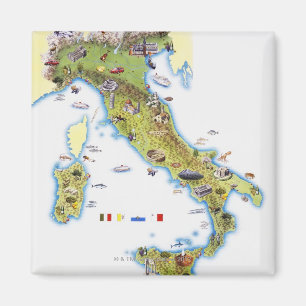 Imã Mapa de Italia