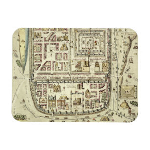 Ímã Mapa de Jerusalem e dos arredores, 'de C