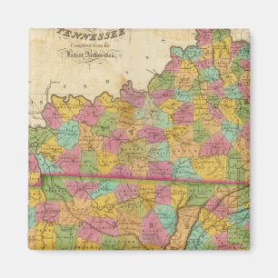 Imã Mapa de Kentucky e Tennessee
