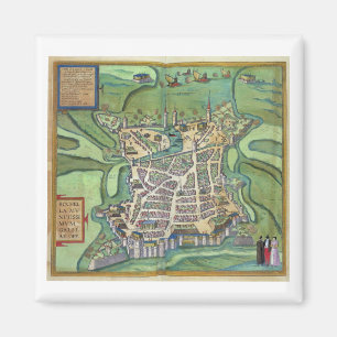 Imã Mapa de La Rochelle, 'de Civitates Orbis Terrarum